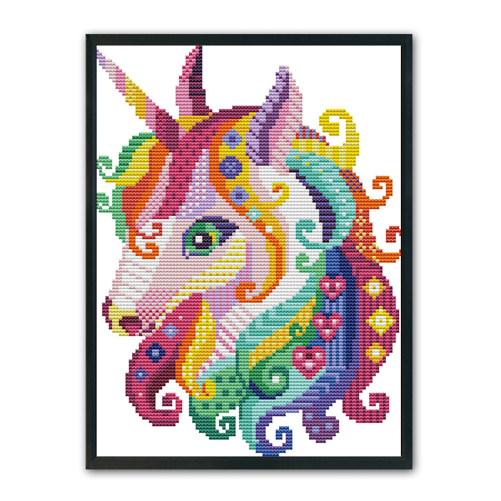 Horse- 14CT Stamped Cross Stitch 30*22CM