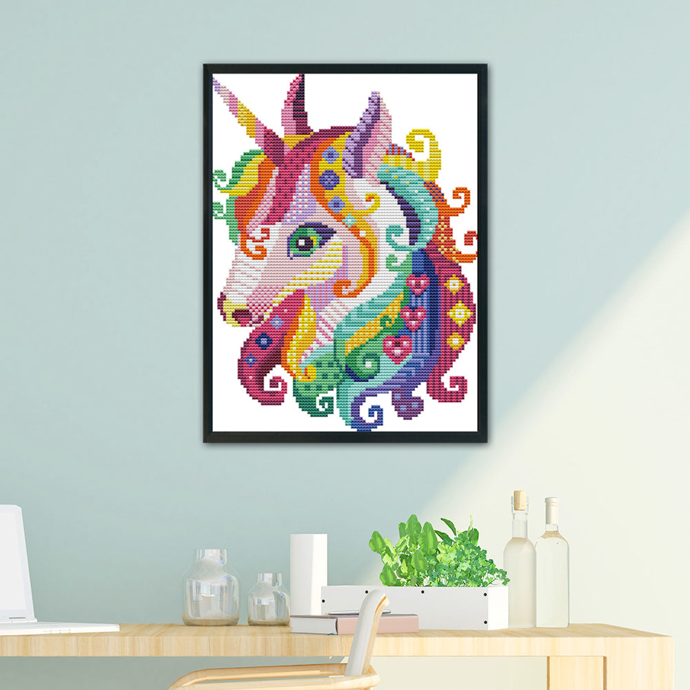 Horse- 14CT Stamped Cross Stitch 30*22CM