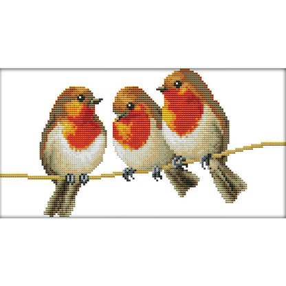 Bird- 14CT Stamped Cross Stitch 34*19CM