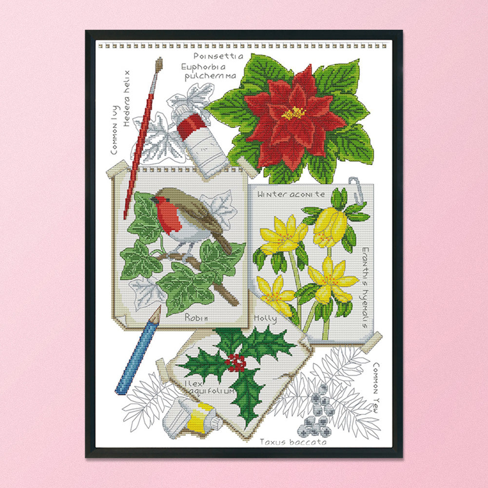 Winter - 14CT Stamped Cross Stitch 38*50CM