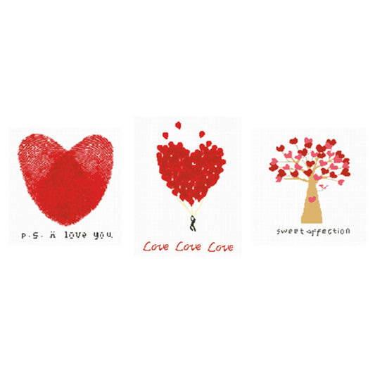 Love- 11CT Stamped Cross Stitch 36*34CM