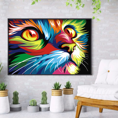 Cat - Full Round Drill Diamond Painting 30*40CM