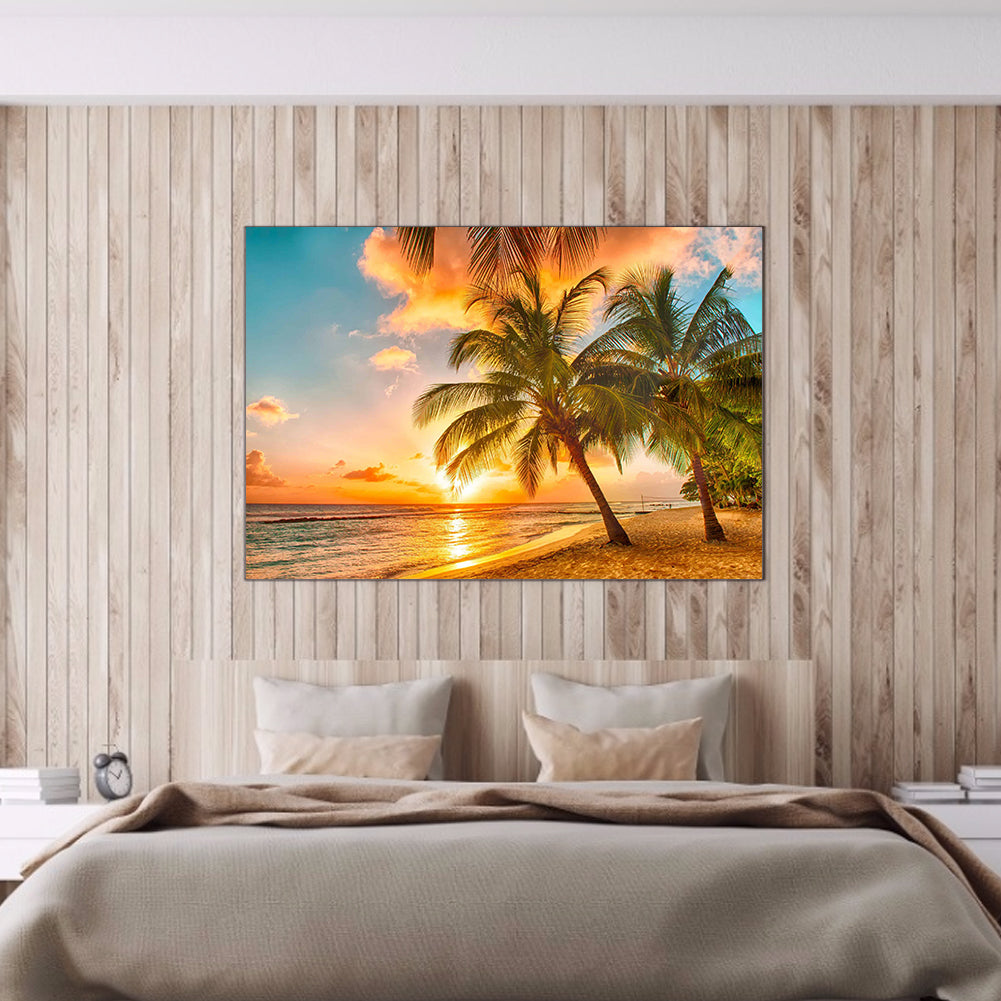 Seaside Beach - Full Round Drill Diamond Painting 30*40CM