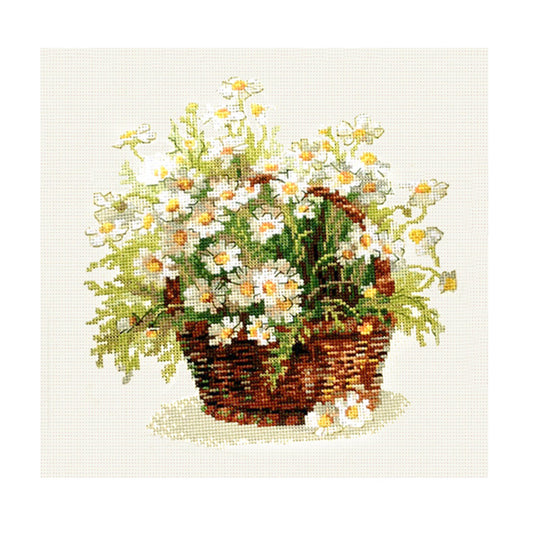 Flower - 11CT Stamped Cross Stitch 37*37CM