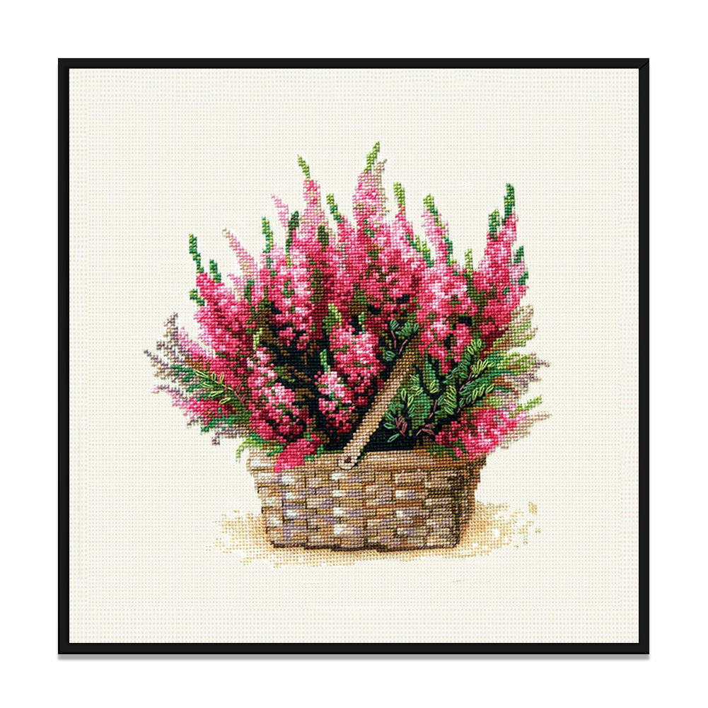 Flower - 11CT Stamped Cross Stitch 37*37CM