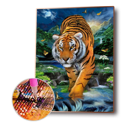 Butterfly Tiger - Full Round Drill Diamond Painting 30*40CM