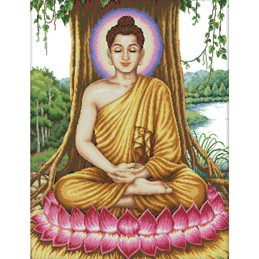 Sakyamuni - 14CT Stamped Cross Stitch 59*75CM