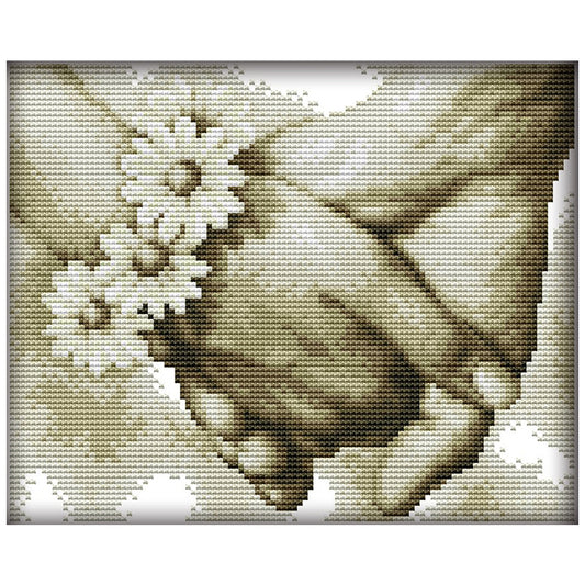 Hand Hand- 14CT Stamped Cross Stitch 27*21CM