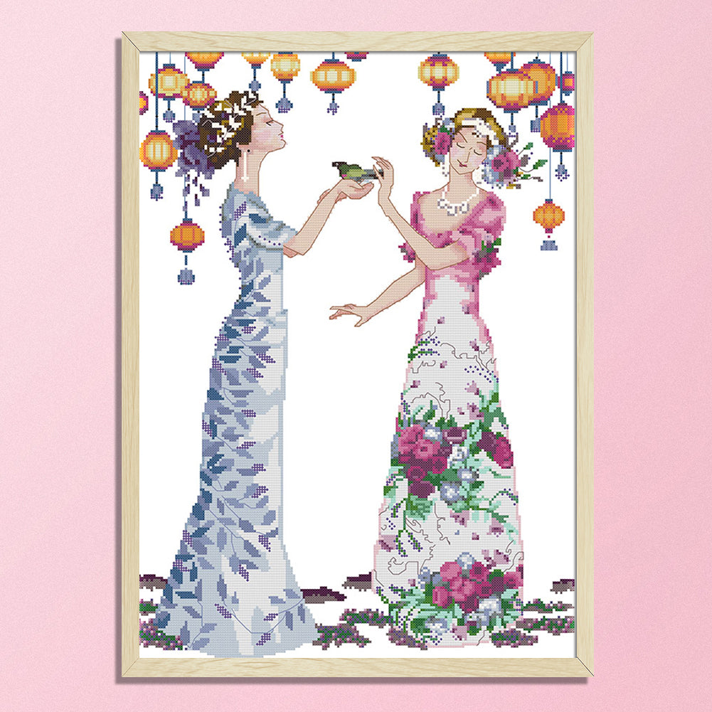 Party - 14CT Stamped Cross Stitch 41*56CM