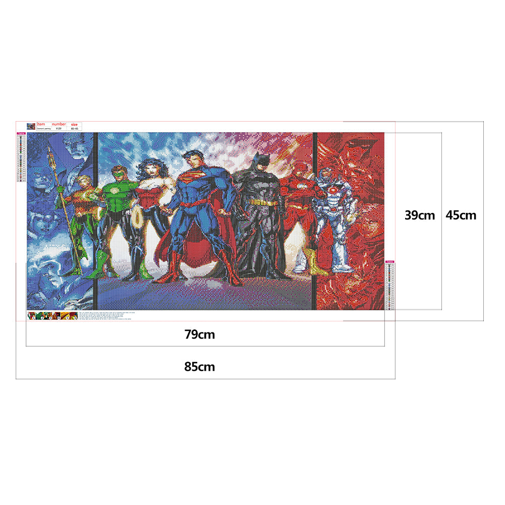 Superheroes Assemble - Full Round Drill Diamond Painting 85*45CM