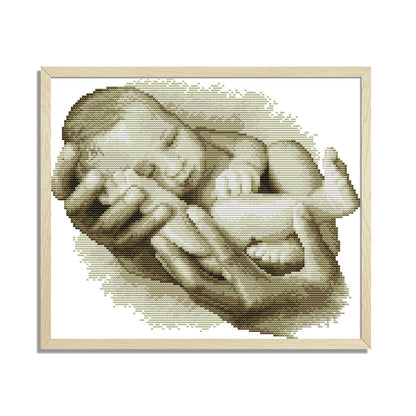 Portrait - 14CT Stamped Cross Stitch 34 x33CM