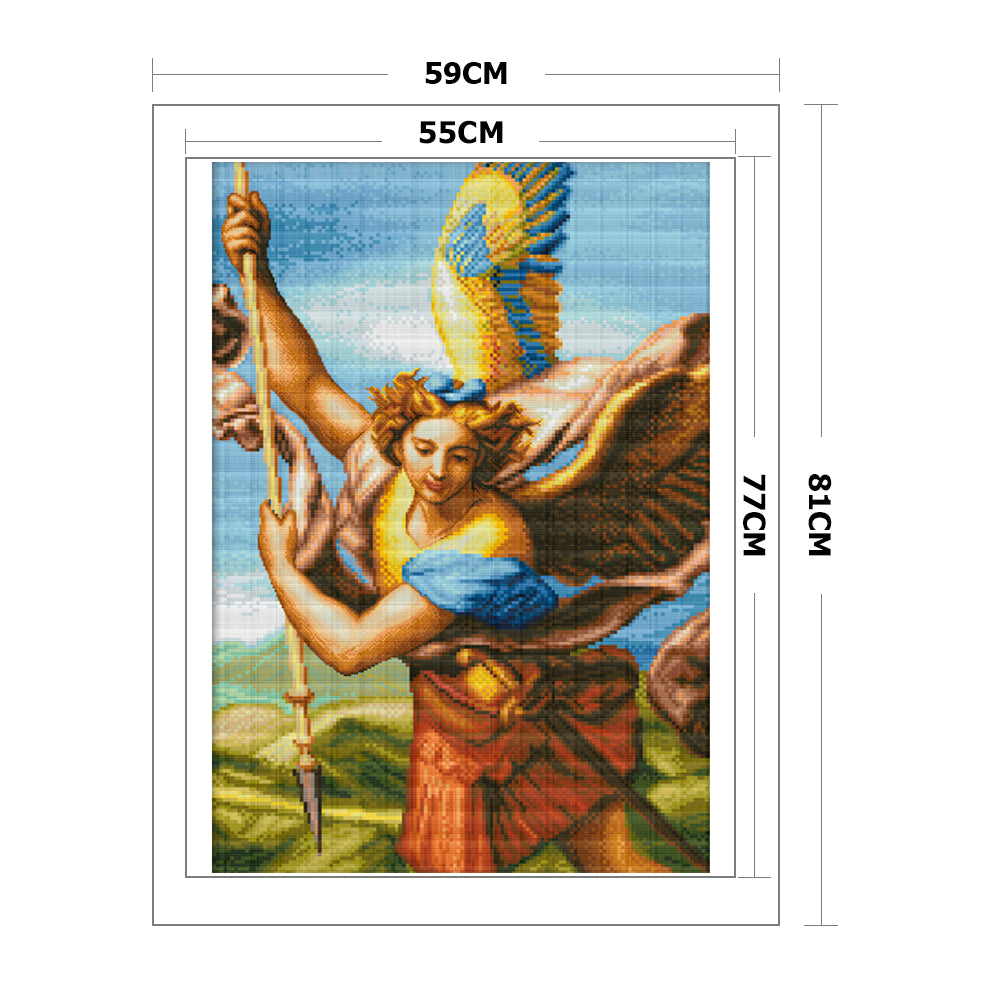 Angel - 14CT Stamped Cross Stitch 59*81CM