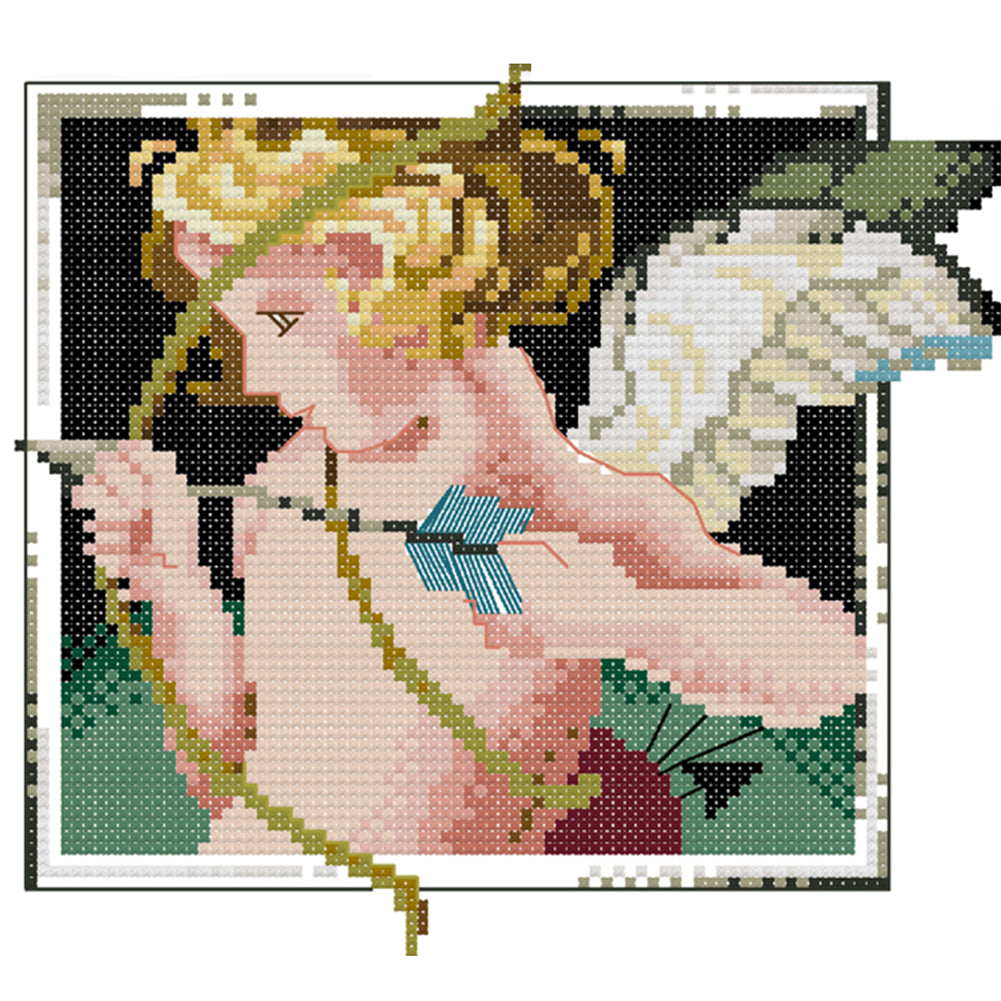 Angel Baby - 14CT Stamped Cross Stitch 21*19CM