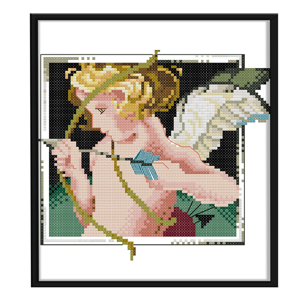 Angel Baby - 14CT Stamped Cross Stitch 21*19CM