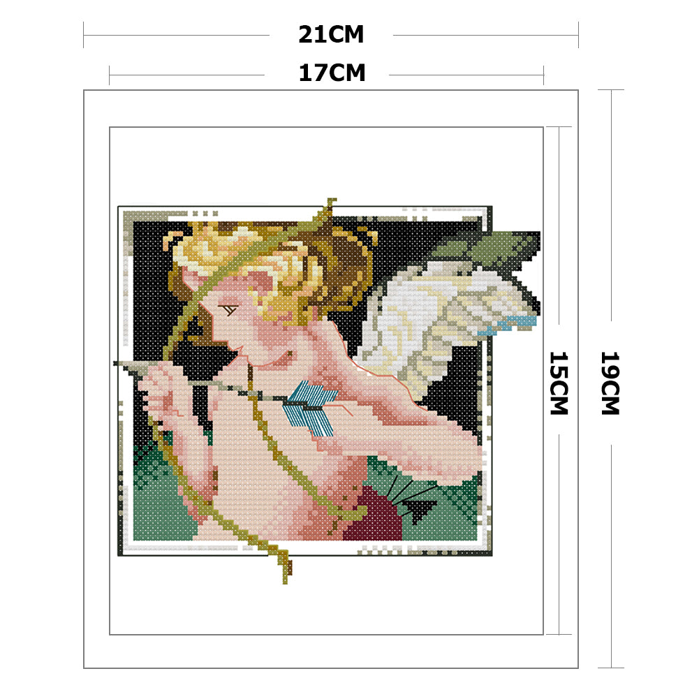 Angel Baby - 14CT Stamped Cross Stitch 21*19CM