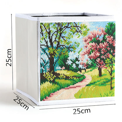 DIY Diamond Painting Folding Storage Box Desktop Sundries Organizer Bins
