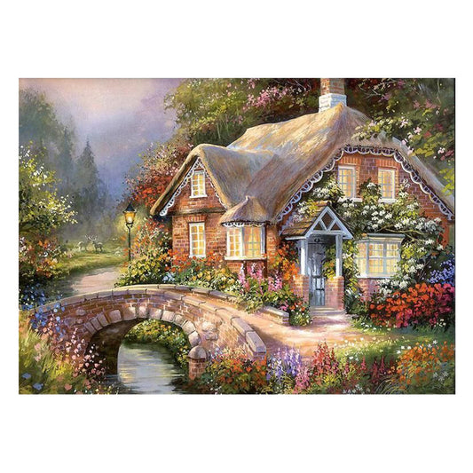Landscape - 14CT Stamped Cross Stitch 50*40CM