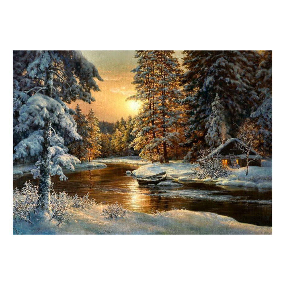 Landscape - 14CT Stamped Cross Stitch 50*40CM