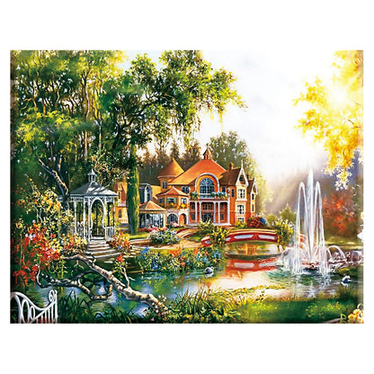 Pleasant Landscape - 14CT Counted Cross Stitch 50*40CM