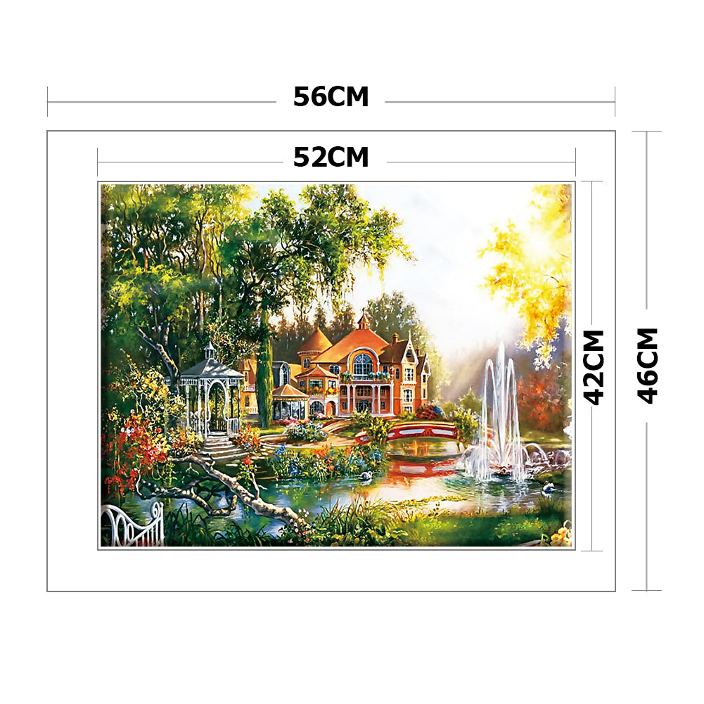 Pleasant Landscape - 14CT Counted Cross Stitch 50*40CM