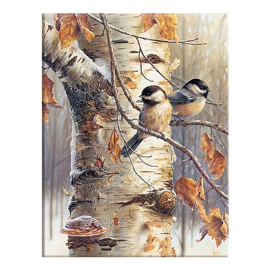 Tree Bird - 14CT Stamped Cross Stitch 40*50CM