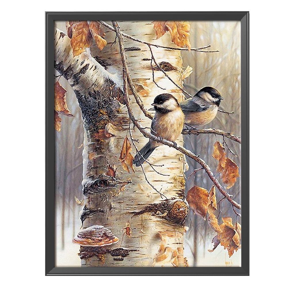 Tree Bird - 14CT Stamped Cross Stitch 40*50CM