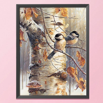 Tree Bird - 14CT Stamped Cross Stitch 40*50CM