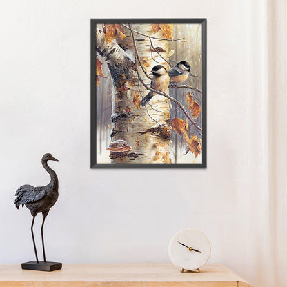 Tree Bird - 14CT Stamped Cross Stitch 40*50CM