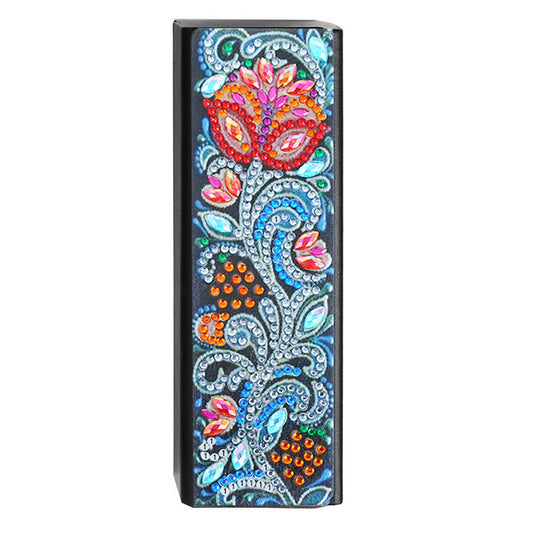 DIY Leather Diamond Painting Glasses Storage Case Flower Animal Mosaic Kit