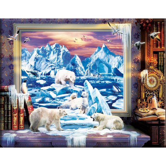 Bear - 14CT Counted Cross Stitch 40*50CM