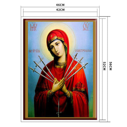 Religion - 14CT Stamped Cross Stitch 40*50CM