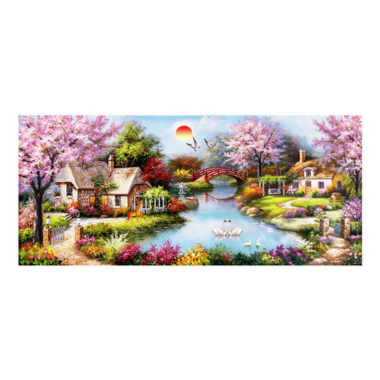 Garden - 11CT Stamped Cross Stitch 153*80CM