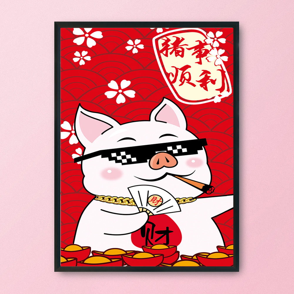 Cartoon - 11CT Stamped Cross Stitch 50*70CM