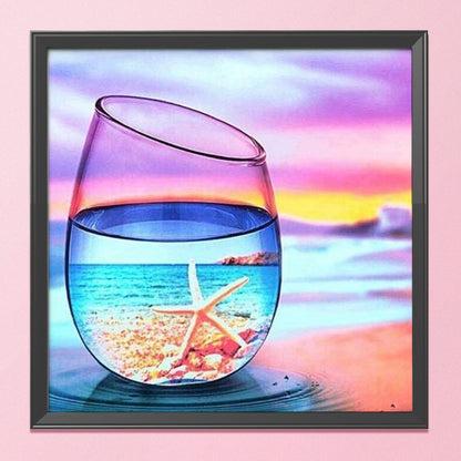 Beach Glass - 11CT Stamped Cross Stitch 40*40CM