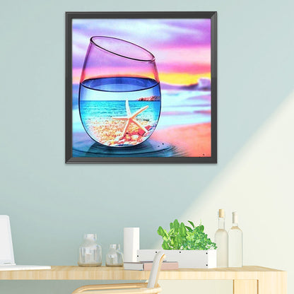 Beach Glass - 11CT Stamped Cross Stitch 40*40CM
