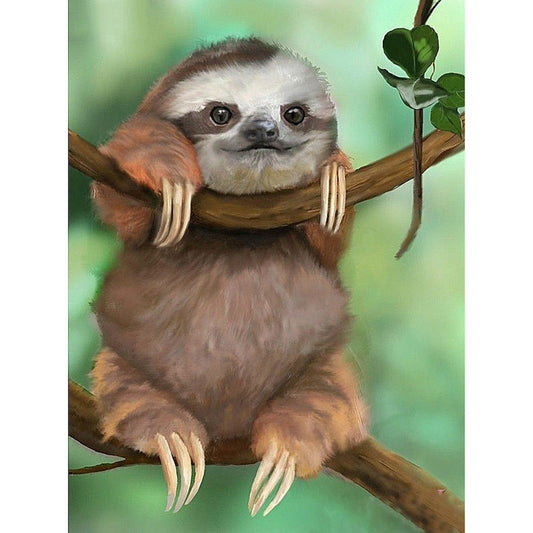 Sloth - 11CT Stamped Cross Stitch 36*46CM