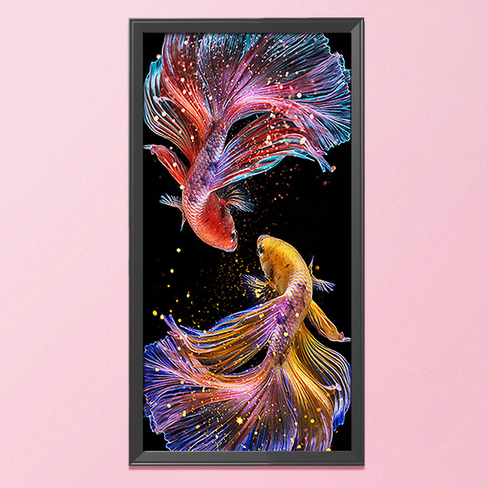 Fish - 11CT Stamped Cross Stitch 40*85CM