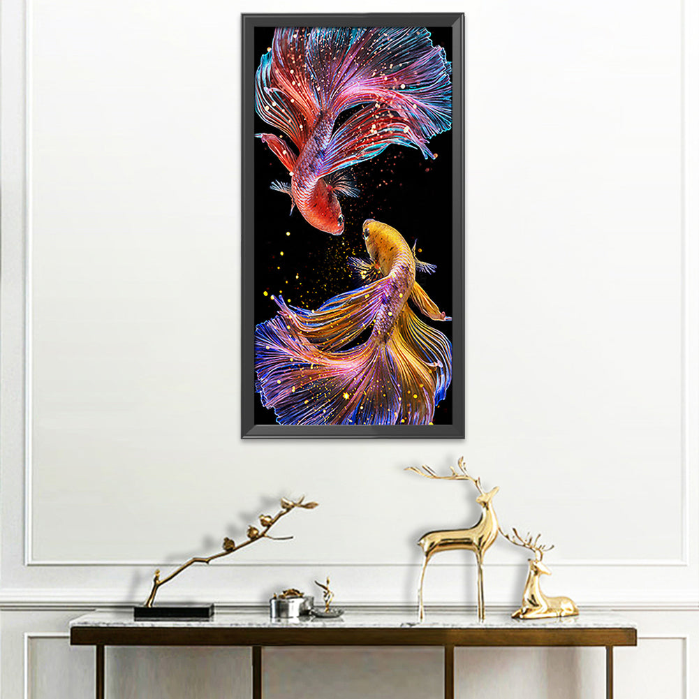 Fish - 11CT Stamped Cross Stitch 40*85CM