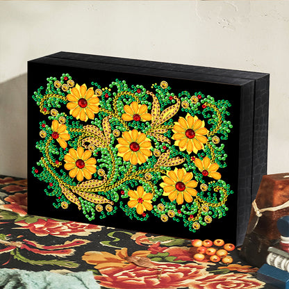 Resin Flower Jewelry Box Special-Shaped Diamond Painting Storage Container