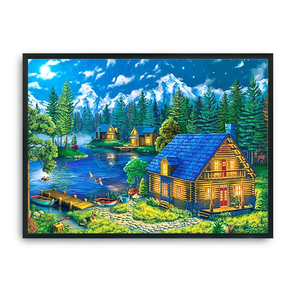 Landscape - 11CT Stamped Cross Stitch 36*46CM