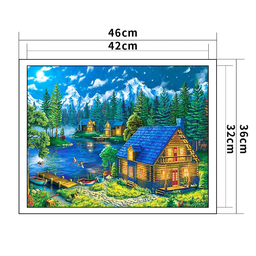 Landscape - 11CT Stamped Cross Stitch 36*46CM