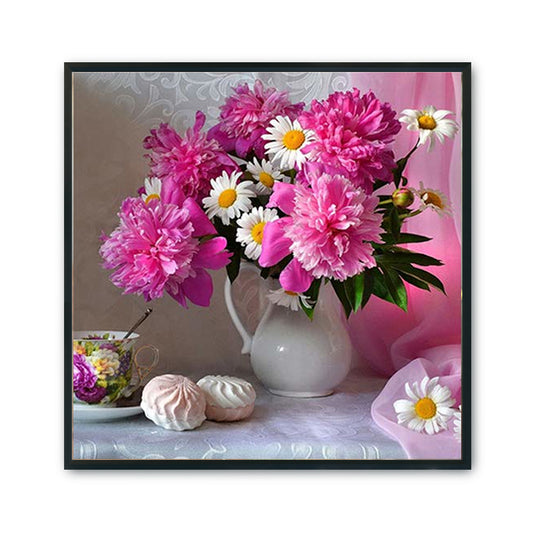 Flower - 11CT Stamped Cross Stitch 50*50CM