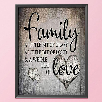 Family Letters - 11CT Stamped Cross Stitch 46*56CM