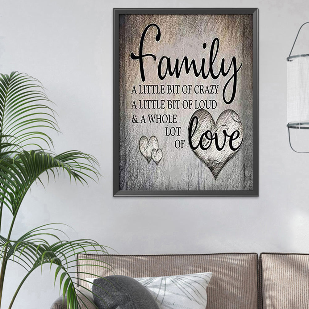 Family Letters - 11CT Stamped Cross Stitch 46*56CM