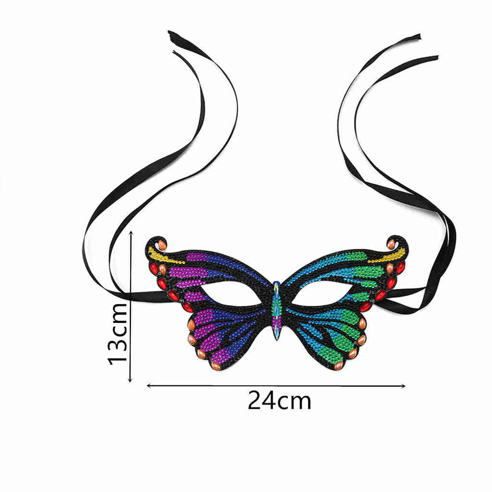 Special Shaped Rhinestone Eye Mask DIY Butterfly Dance Party Masquerade