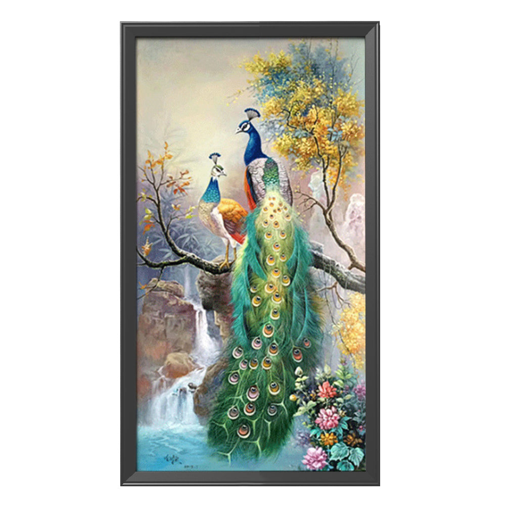 Peafowl - 11CT Stamped Cross Stitch 56*101CM