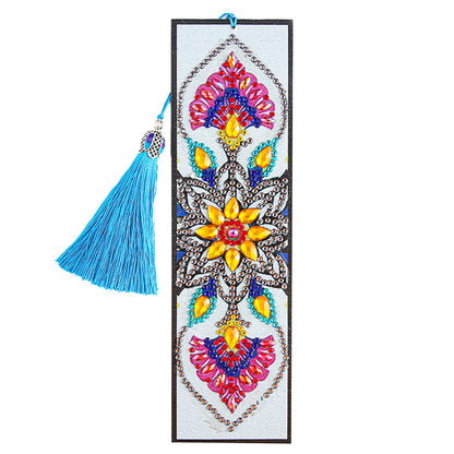 Diamond Painting Bookmark DIY Rhinestone Diamond Leather Tassel Book Marks