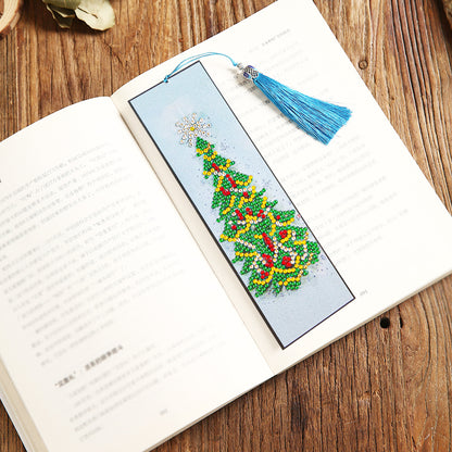 Diamond Painting Bookmark DIY Rhinestone Diamond Leather Tassel Book Marks