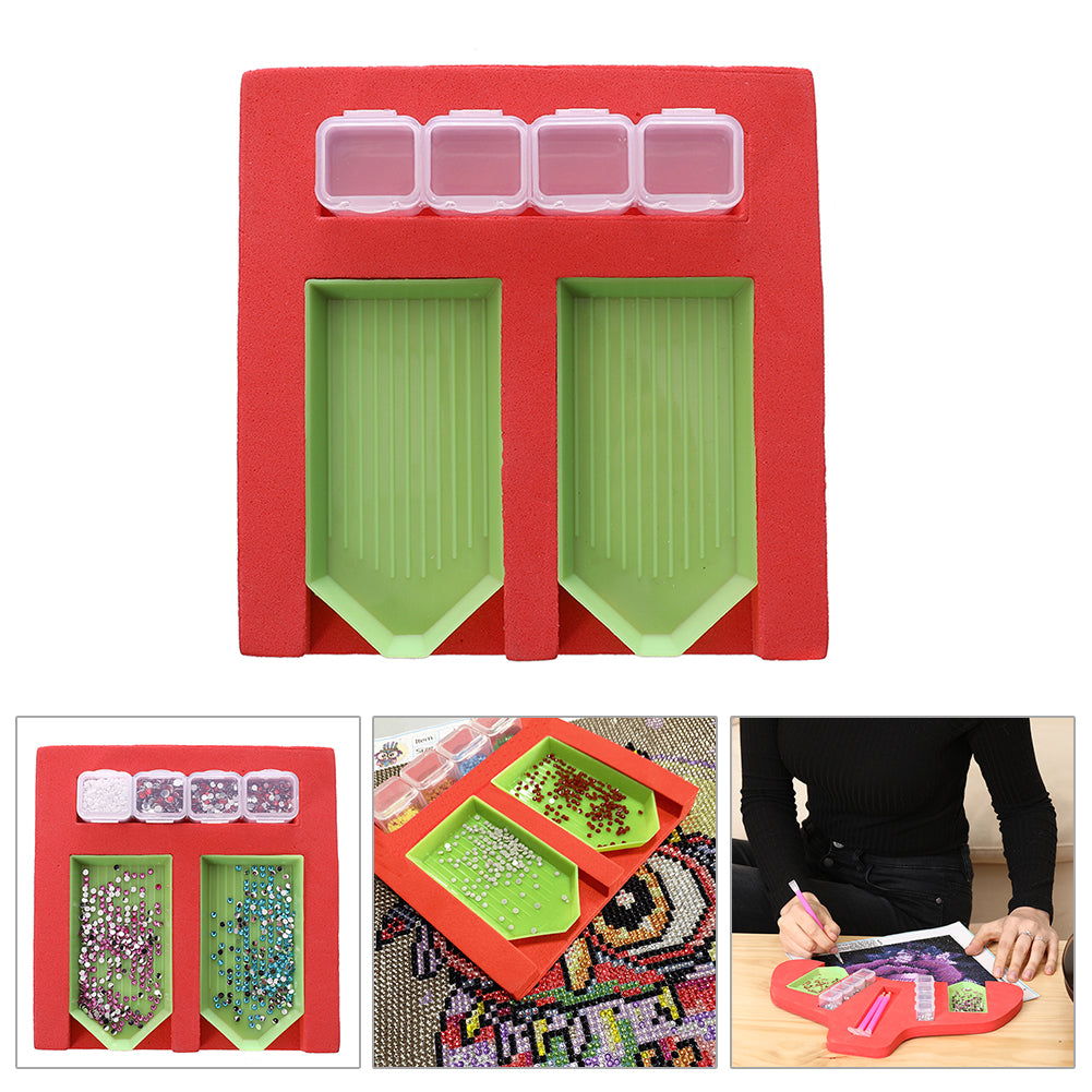 Multifunction Durable Diamond Painting Kit Storage Tray Rhinestone Box Set