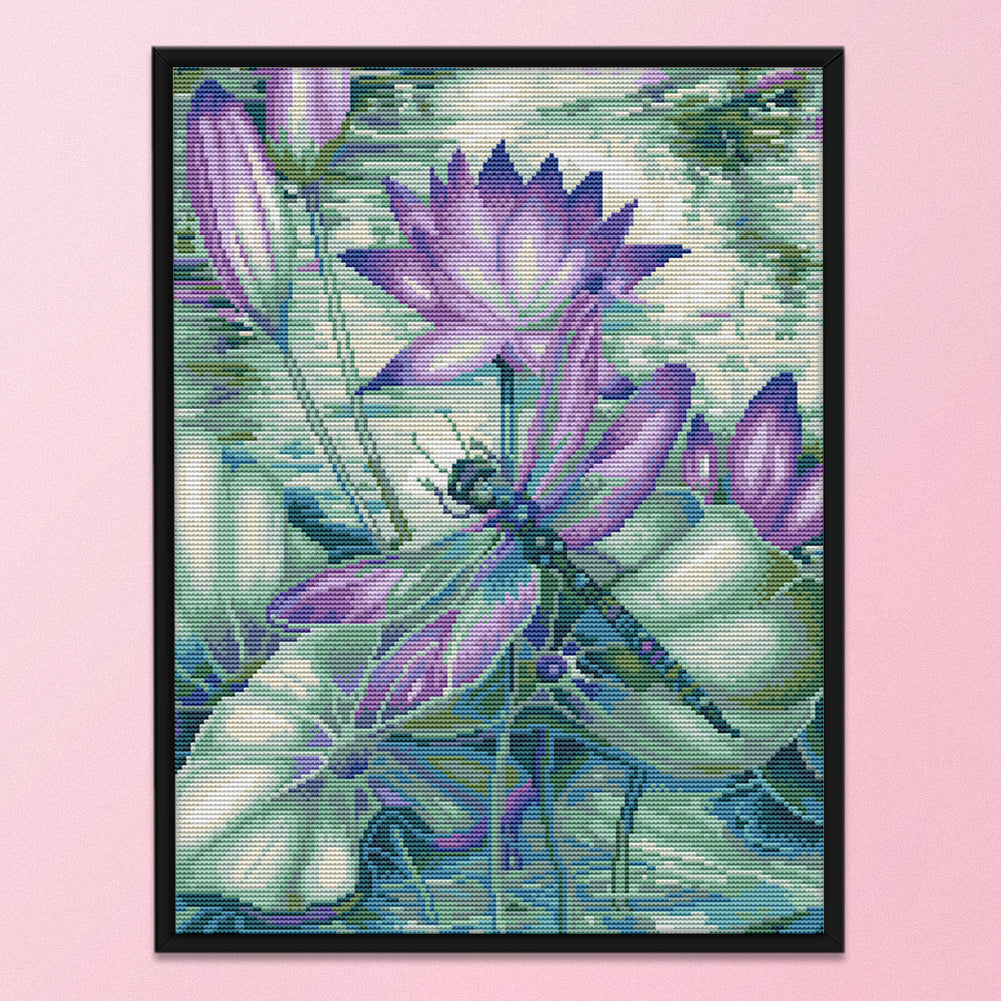 Dragonfly- 11CT Stamped Cross Stitch 50*40CM